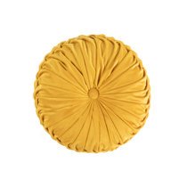 Round Yellow and Gold Throw Pillows You ll Love Wayfair